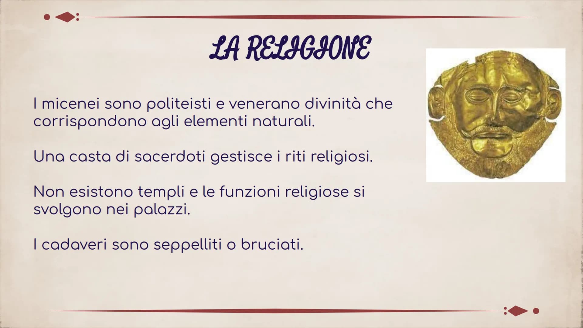 LA CIVILTÀ MICENEA
21 COS'È?
L'aggettivo miceneo viene dal
nome della città di “Micene
ricca d'oro" l' avrebbe chiamata
Omero.
La civiltà mi