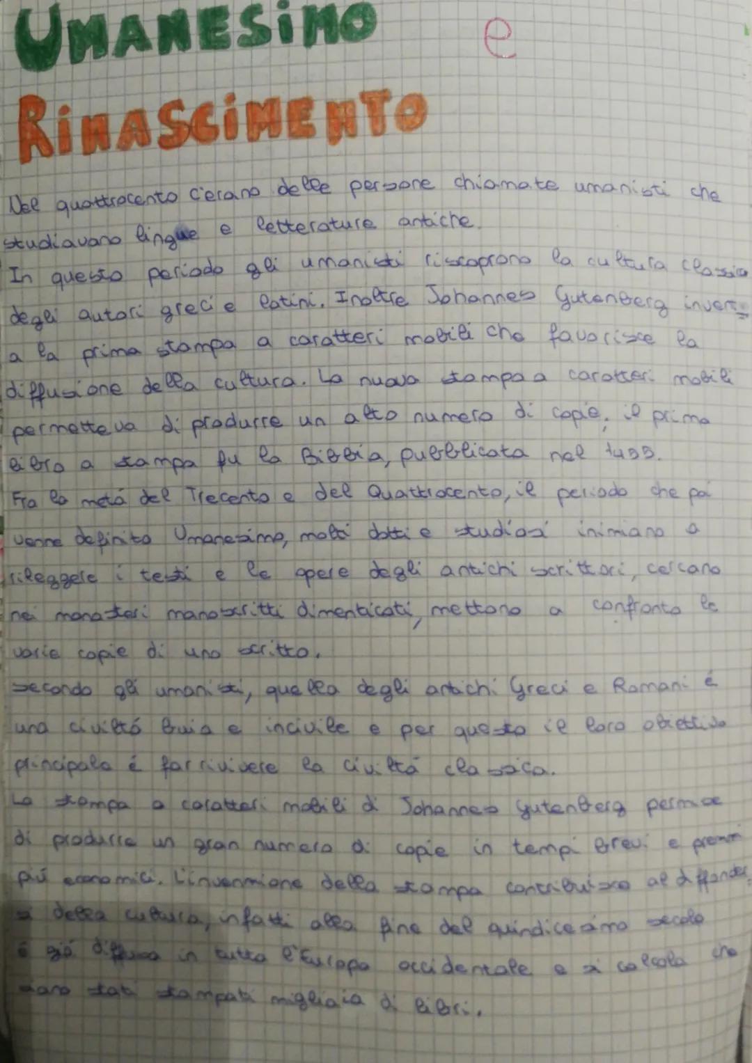 
<p>Nel corso del Quattrocento, emersero i cosiddetti umanisti, che si dedicavano allo studio delle lingue e delle letterature antiche. Dura