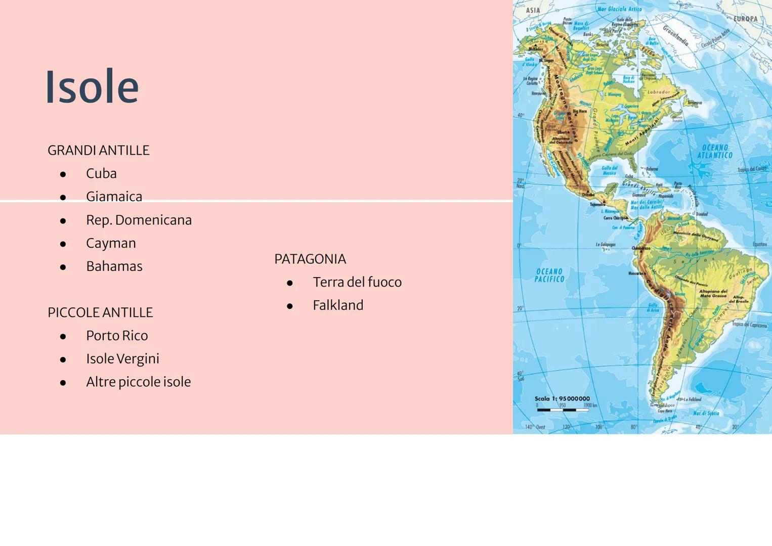 Le Americhe

• America del Nord Anglosassone

• America Centrale
Latina
• America del Sud

USA
CANADA

USA

PACIFIC
OCEAN
MEXICO

W
E

DELE
