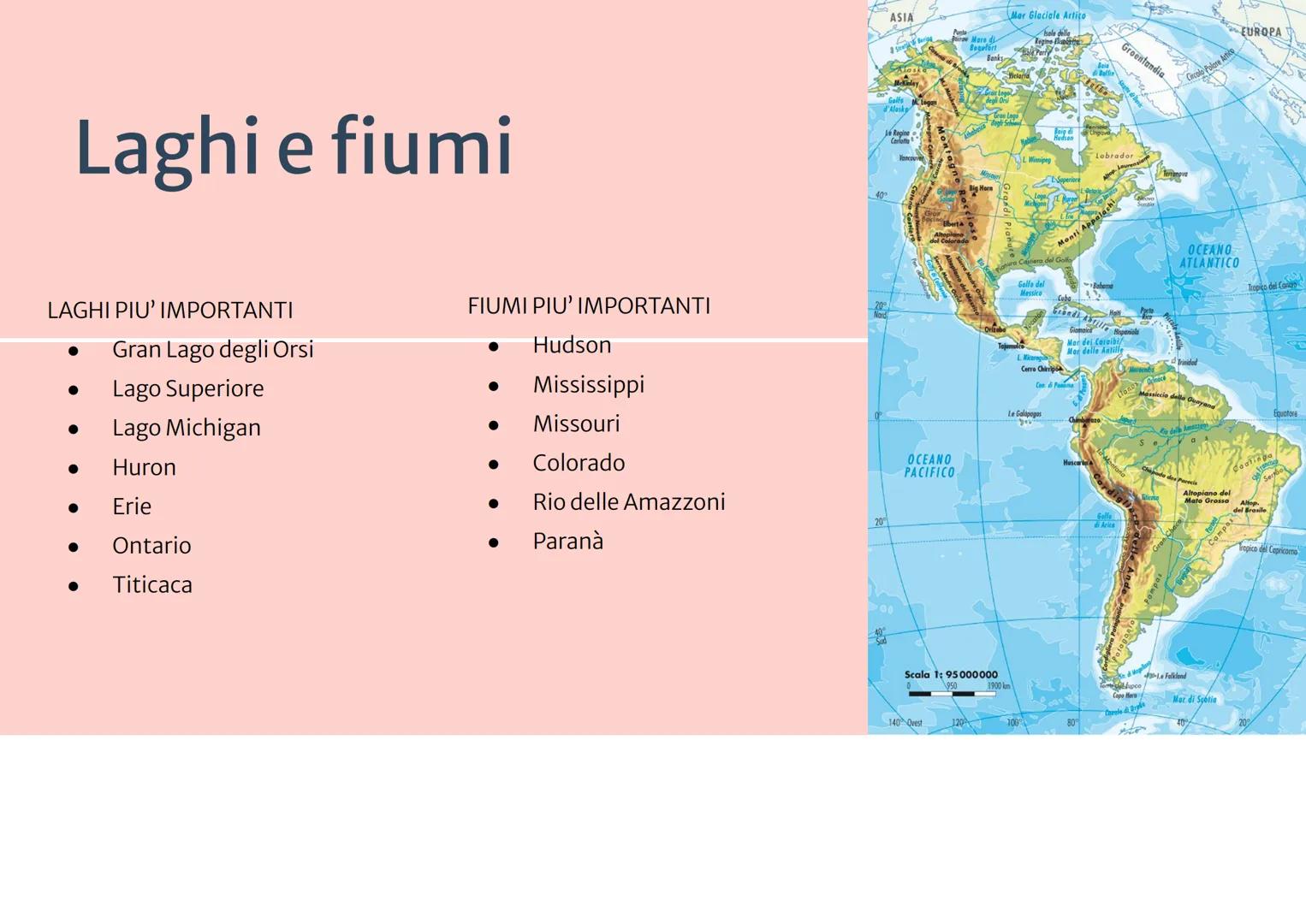 Le Americhe

• America del Nord Anglosassone

• America Centrale
Latina
• America del Sud

USA
CANADA

USA

PACIFIC
OCEAN
MEXICO

W
E

DELE
