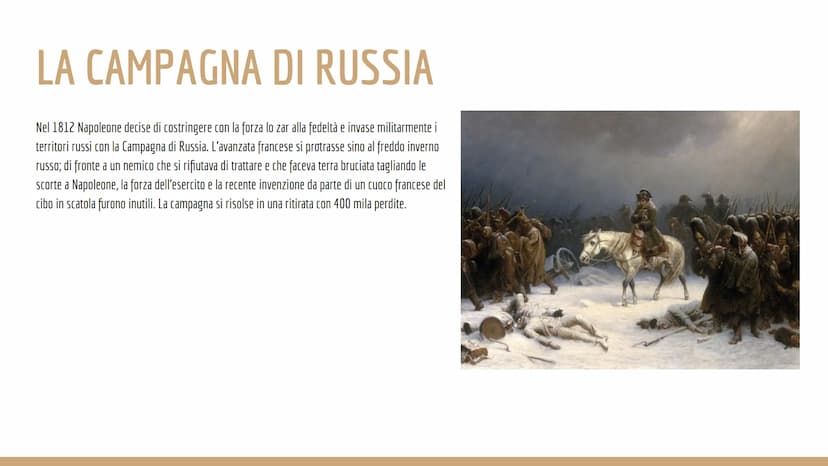 L'ETA'
NAPOLEONICA Napoleone Bonaparte
LA CAMPAGNA D'ITALIA
Nasce ad Ajaccio (Corsica) nel 1769.
Nel 1796 il Direttorio gli affida la guida 
