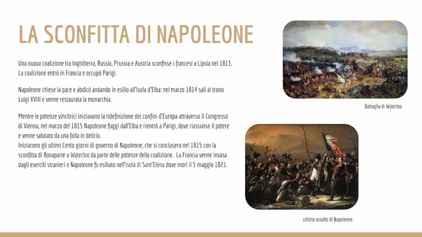 L'ETA'
NAPOLEONICA Napoleone Bonaparte
LA CAMPAGNA D'ITALIA
Nasce ad Ajaccio (Corsica) nel 1769.
Nel 1796 il Direttorio gli affida la guida 