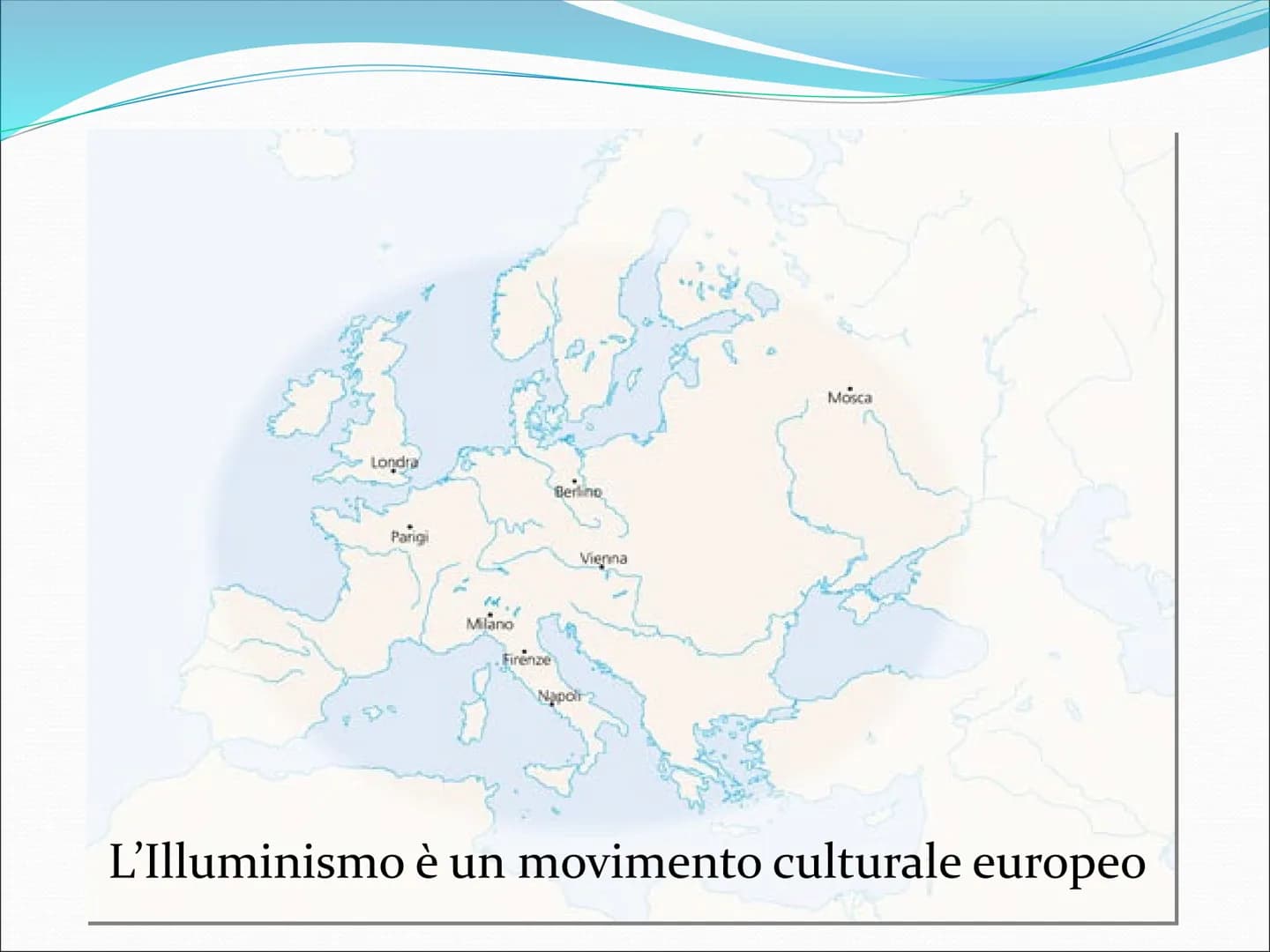 Il Settecento
Il secolo dei grandi ideali Che cos'è l'Illuminismo?
"[...] è l'uscita dell'uomo dallo stato di minorità che egli
deve imputar