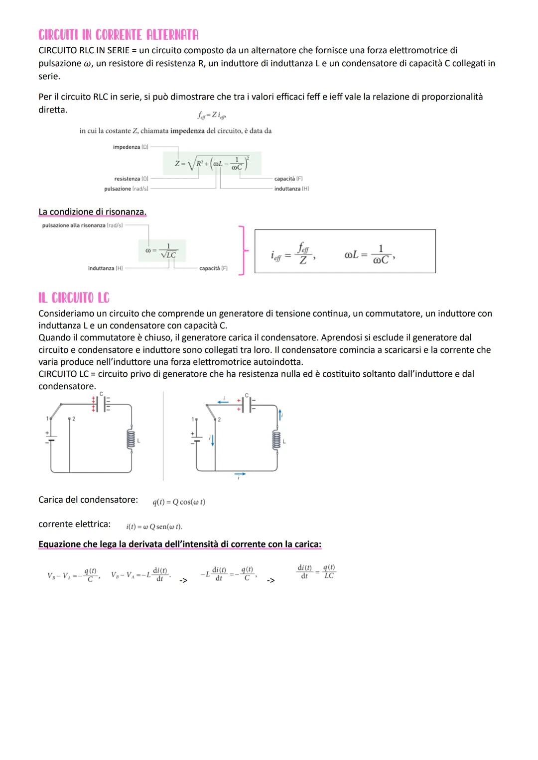 # La corrente alternata T

ALTERNATORE
Un alternatore è un dispositivo che trasforma energia cinetica in energia elettrica. L'alternatore co