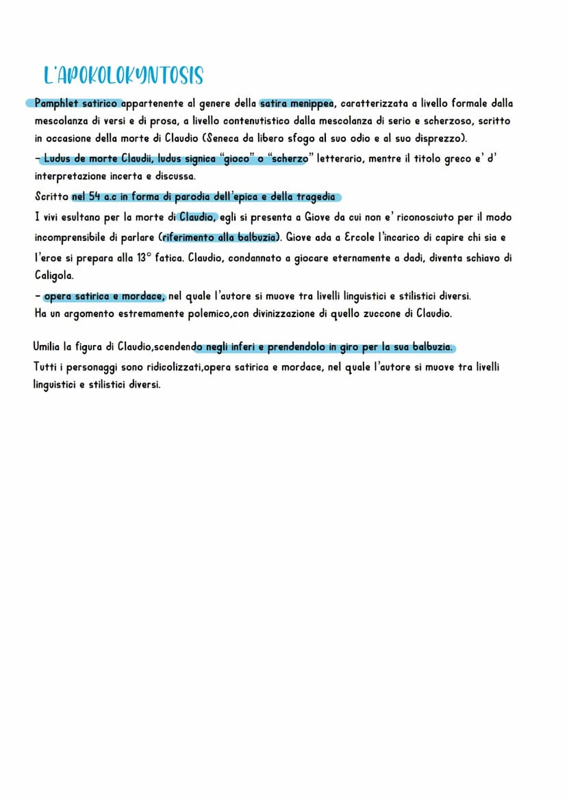 Seneca
Lucio Anneo Seneca e' di origini spagnole,e questo fa comprendere
come l'asse culturale della letteratura latina si sia sposato
dall'