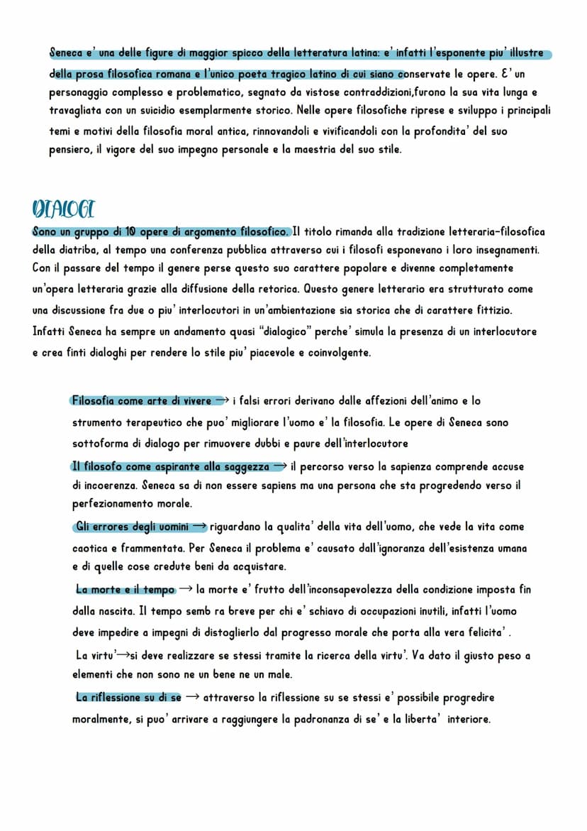 Seneca
Lucio Anneo Seneca e' di origini spagnole,e questo fa comprendere
come l'asse culturale della letteratura latina si sia sposato
dall'