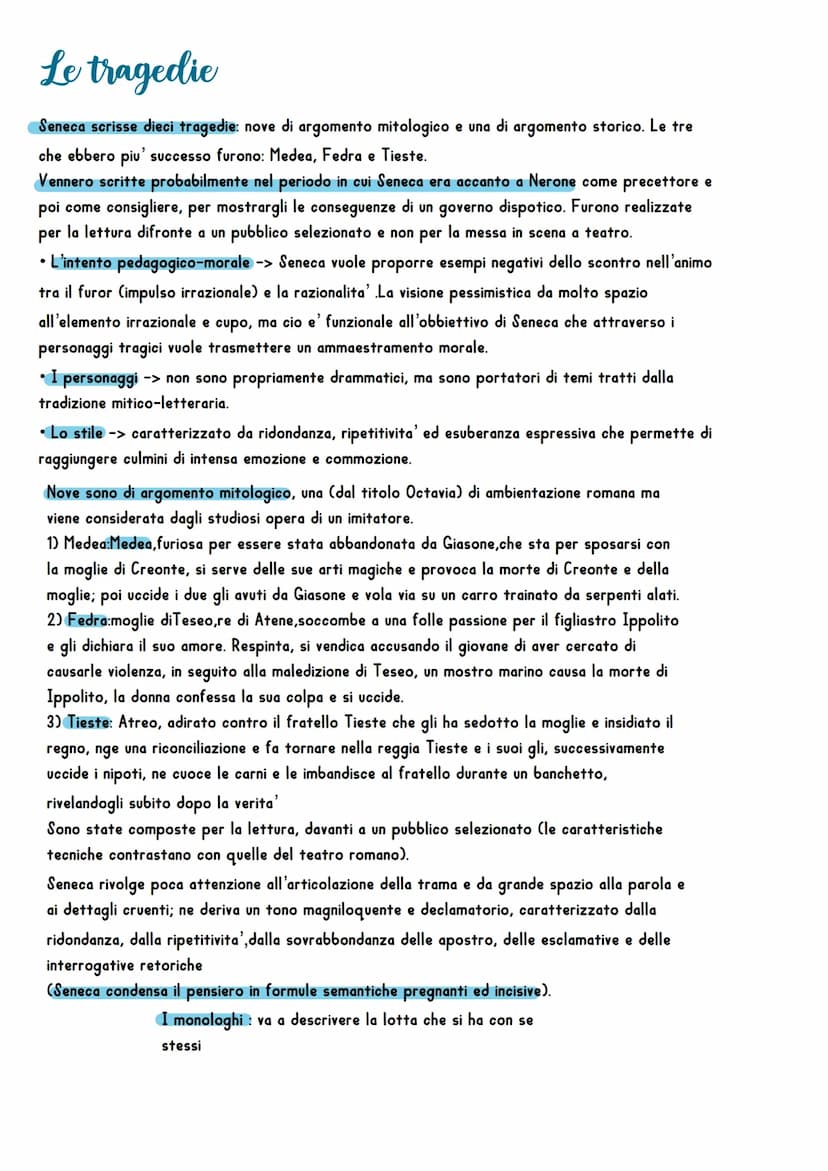 Seneca
Lucio Anneo Seneca e' di origini spagnole,e questo fa comprendere
come l'asse culturale della letteratura latina si sia sposato
dall'