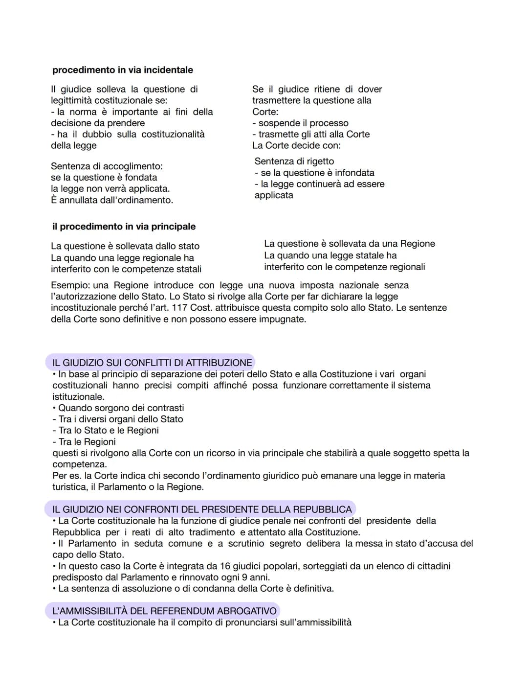 LA CORTE COSTITUZIONALE
COSA É?
• La Corte costituzionale è un «giudice delle leggi» che garantisce che le norme giuridiche non
contrastino 