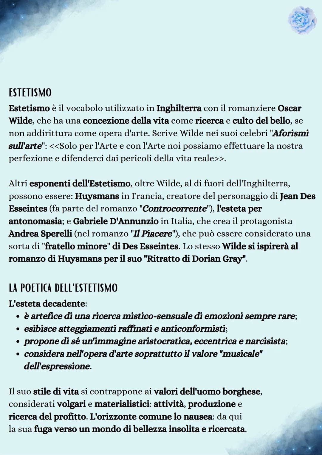 Decadentismo
ORIGINE DEL TERMINE
Con il termine "Decadentismo" si intende un movimento artistico e
letterario che si è sviluppato in Europa 