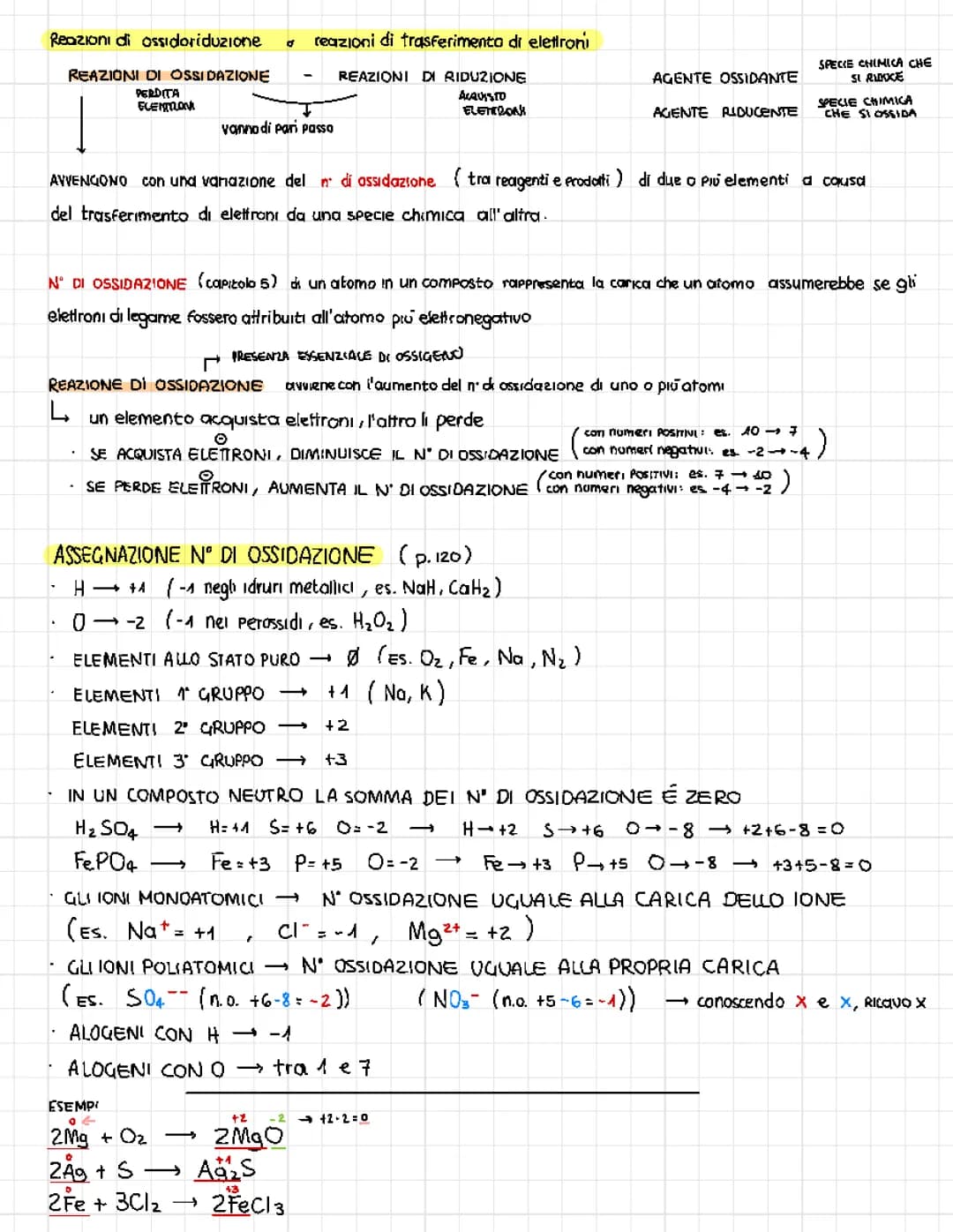reazioni di ossidoriduzione