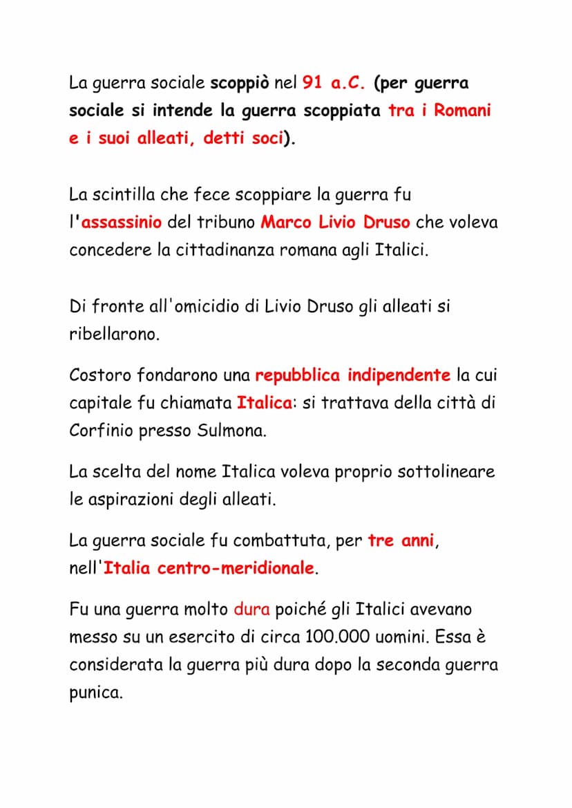 Mario e Silla
Nel regno di Numidia, durante la terza guerra punica,
il re Massinissa morì e gli succedette il figlio Micipsa,
fedele alleato
