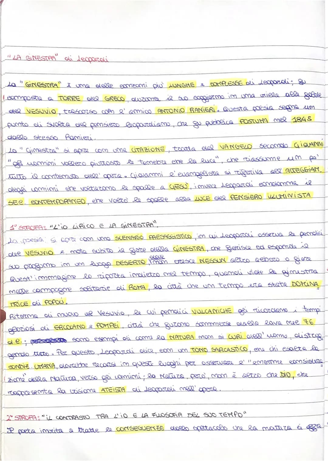 "LA GINESTAA" di Leopardi
La " GINESTRA" è una delle comzomi più' LUNGHE e COMPLESSE oli Leopardi; gu
(composta a TORRE del GRECO, durante i
