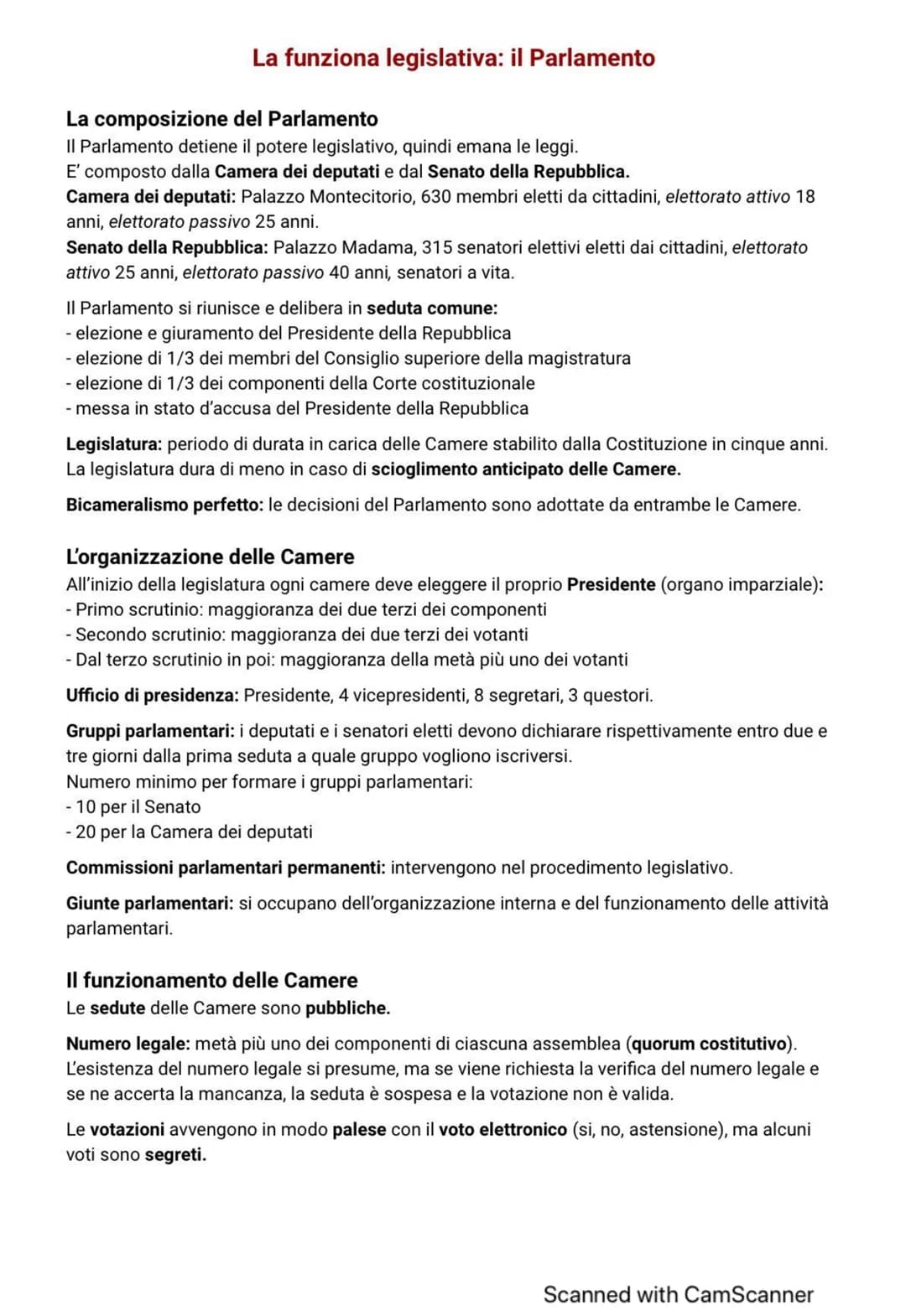La funziona legislativa: il Parlamento
La composizione del Parlamento
Il Parlamento detiene il potere legislativo, quindi emana le leggi.
E'