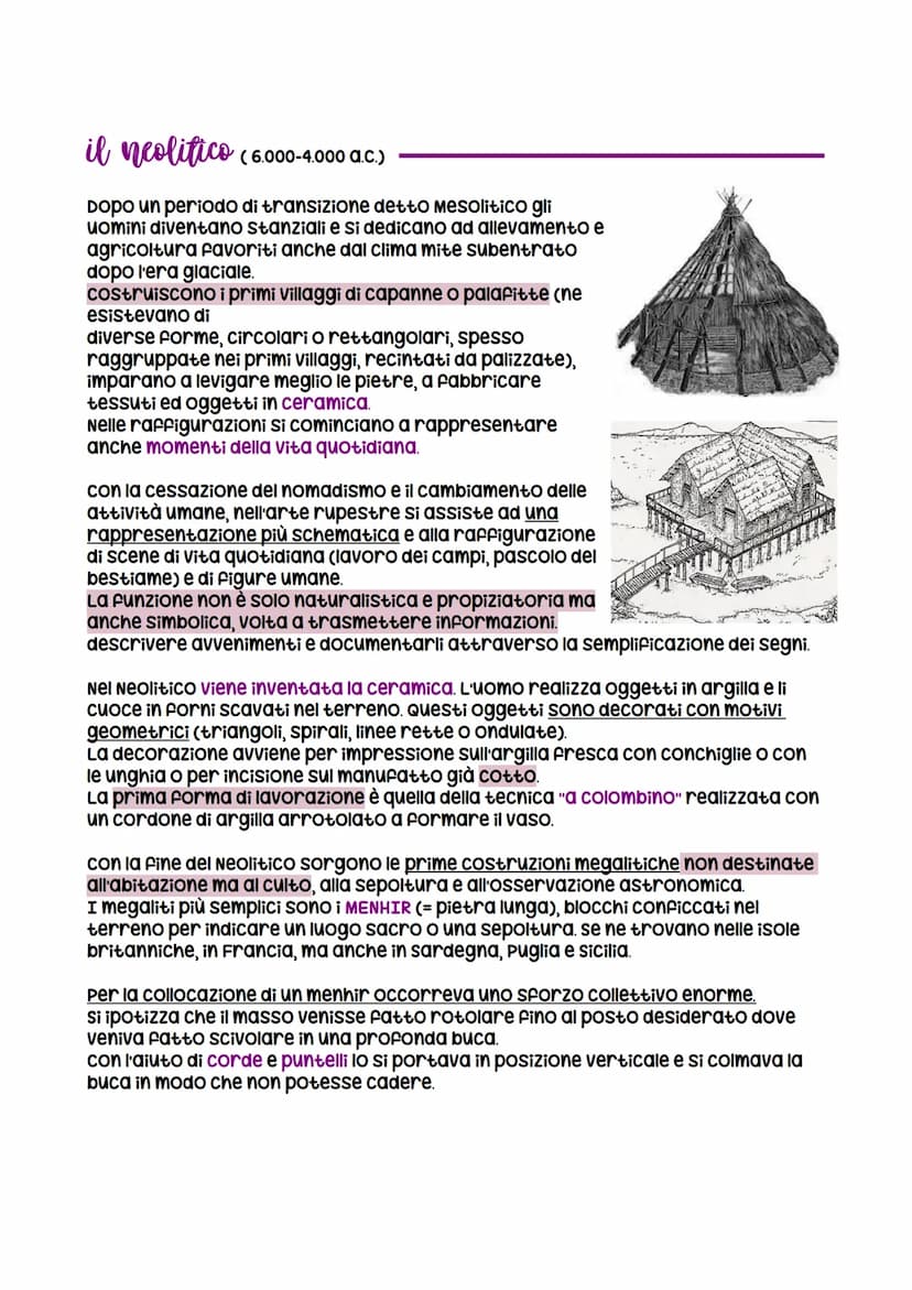 L'arte preistorica
La preistoria, che significa "prima della storia", va dalla comparsa dell'uomo sulla
terra, 4,5 milioni di anni fa, all'i