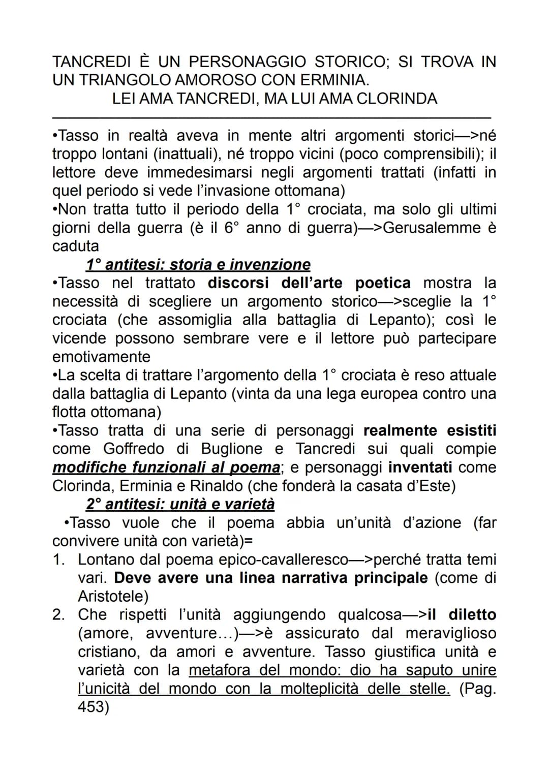 TORQUATO TASSO
Contesto
Si parla di bifrontismo tassiano—>Tasso è molto inquieto (per
via del contesto politico dell'epoca= la 2° metà del '