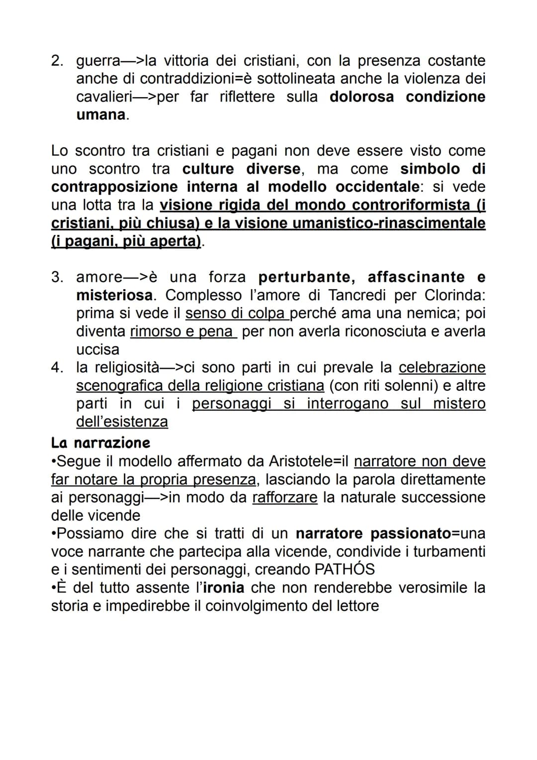 TORQUATO TASSO
Contesto
Si parla di bifrontismo tassiano—>Tasso è molto inquieto (per
via del contesto politico dell'epoca= la 2° metà del '