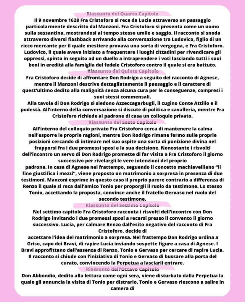 I PROMESSI SPOSI(SINTESI DI TUTTI I CAPITOLI):
I promessi sposi risuita una delle opere più significative di Alessandro Manzoni, tra i più
c