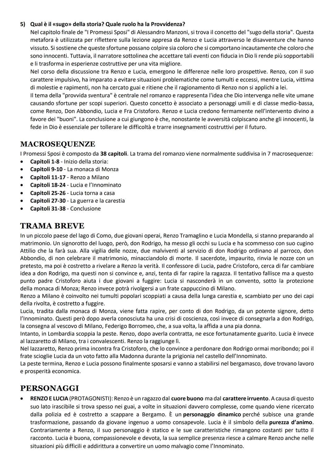 i Promessi Sposi
SINTESI PER V ANNO (LICEO)
"I Promessi Sposi" è considerato uno dei capolavori della letteratura italiana e un importante c