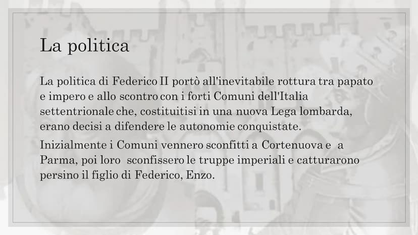FEDERICO II DI SVEVIA
ATTRAVERSO LE FONTI
PTTHO La vita
Federico Barbarossa combinò le nozze tra suo figlio
Enrico e Costanza d'Altavilla, u