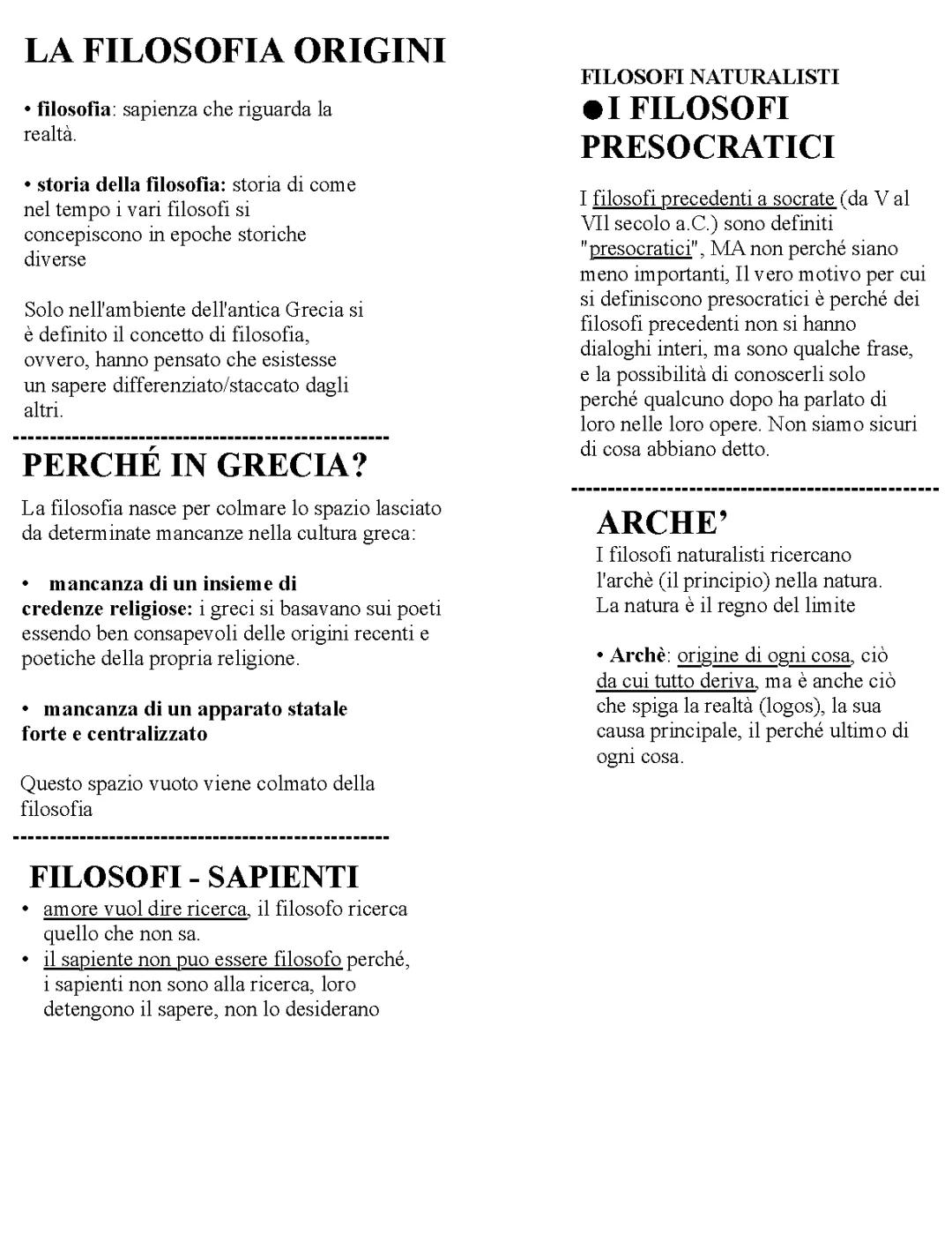 Origini della filosofia 
