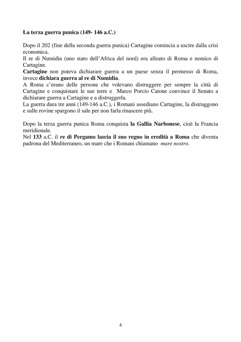 STORIA
Destinatari: alunni stranieri classe 1^ Istituto Tecnico: livello B1 B2
Argomento: ROMA REPUBBLICANA: la conquista del Mediterraneo
L