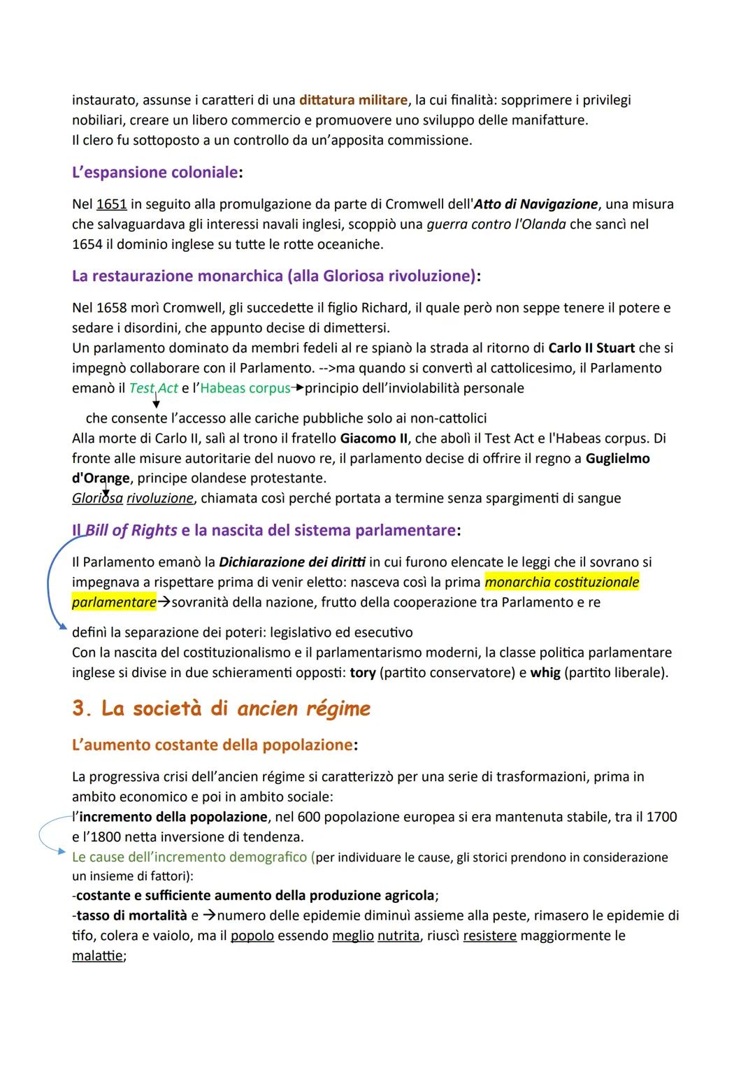 1. La costruzione dell'assolutismo
Il sistema assolutistico di Luigi XIV:
1661→Luigi XIV prese direttamente nelle proprie mani il governo de
