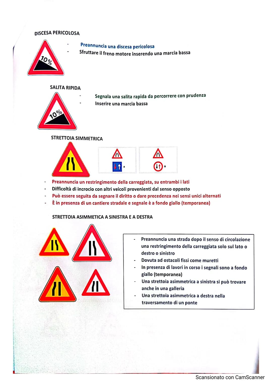 CAP.3
La SEGNALETICA STRADALE comprende:
SEGNALI VERTICALI (cartelll stradall)
SEGNALI ORIZZONTALI (strisce bianche, glalle o blu sull'asfal
