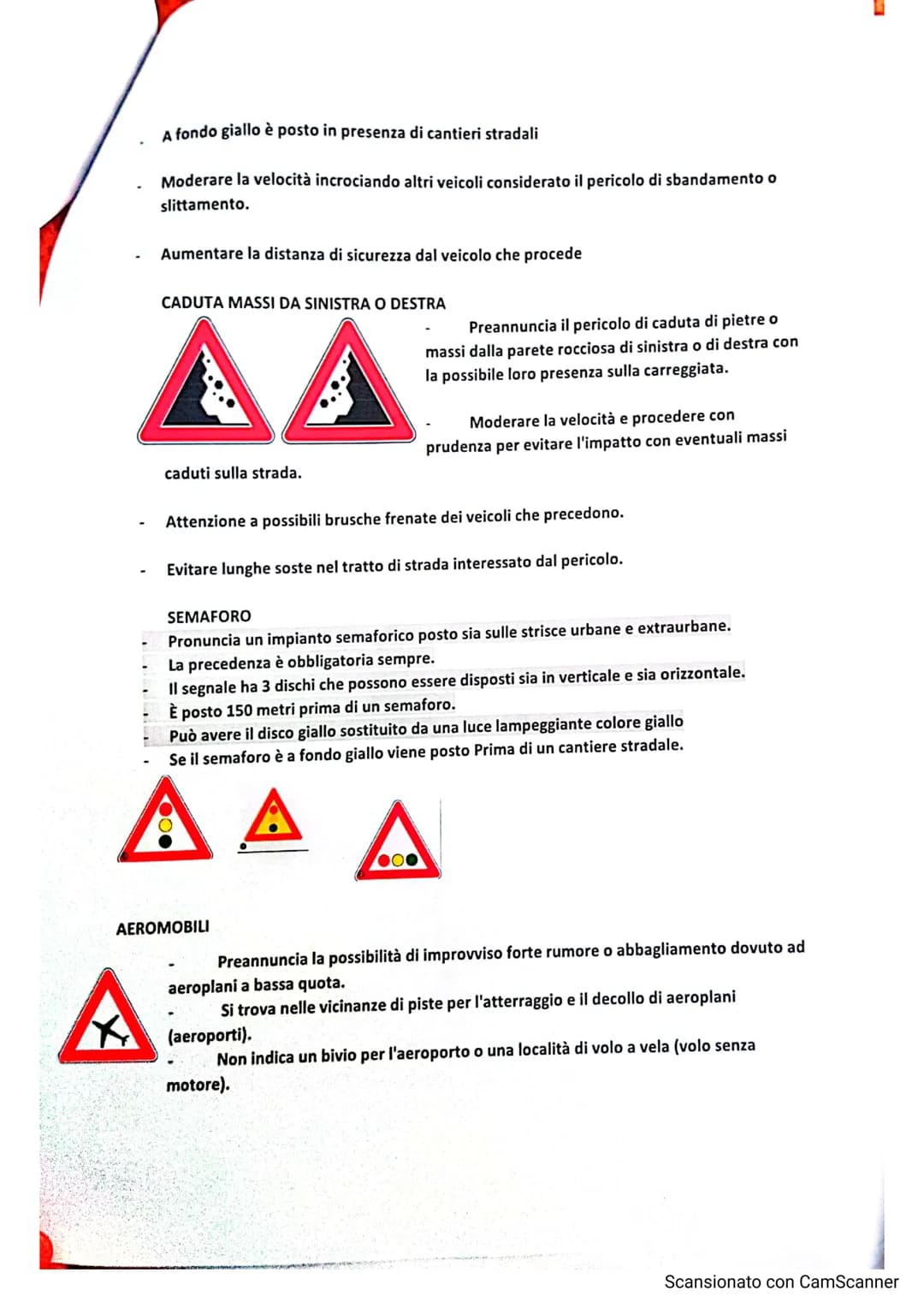 CAP.3
La SEGNALETICA STRADALE comprende:
SEGNALI VERTICALI (cartelll stradall)
SEGNALI ORIZZONTALI (strisce bianche, glalle o blu sull'asfal