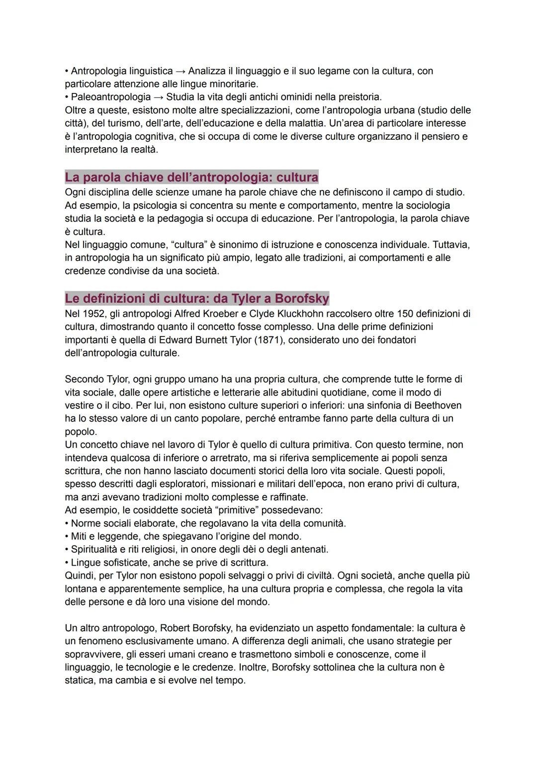 # Antropologia

## Una scienza giovane
L'antropologia è una scienza umana relativamente recente, nata nel XIX secolo. Il primo
istituto di s