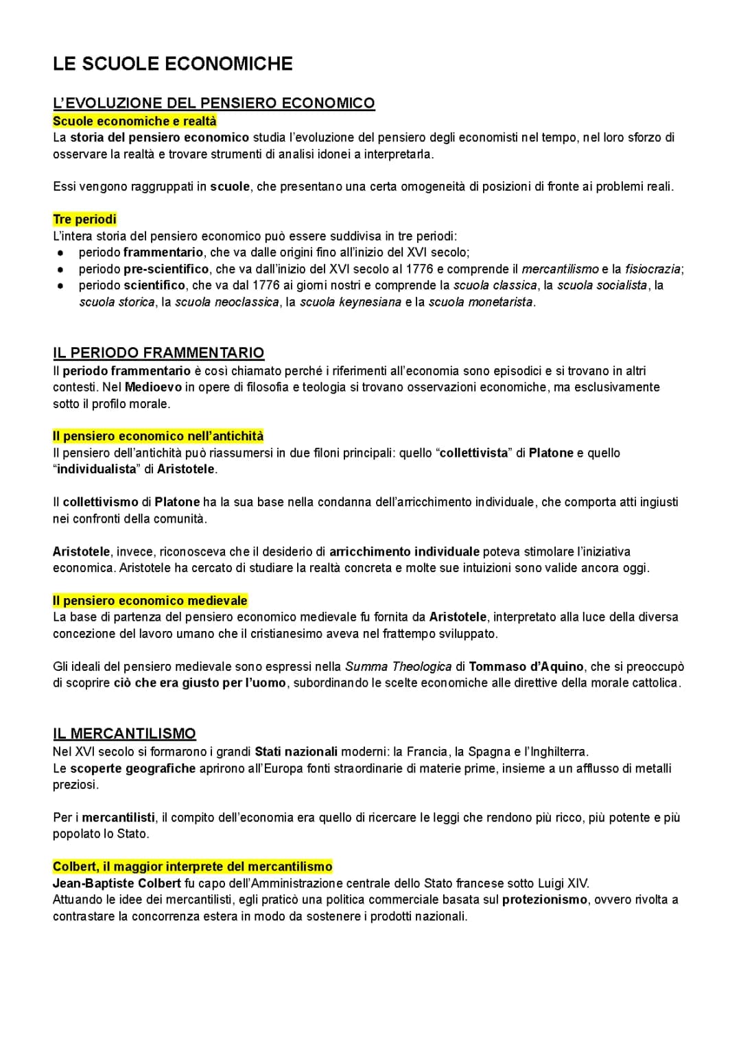 Scuole economiche