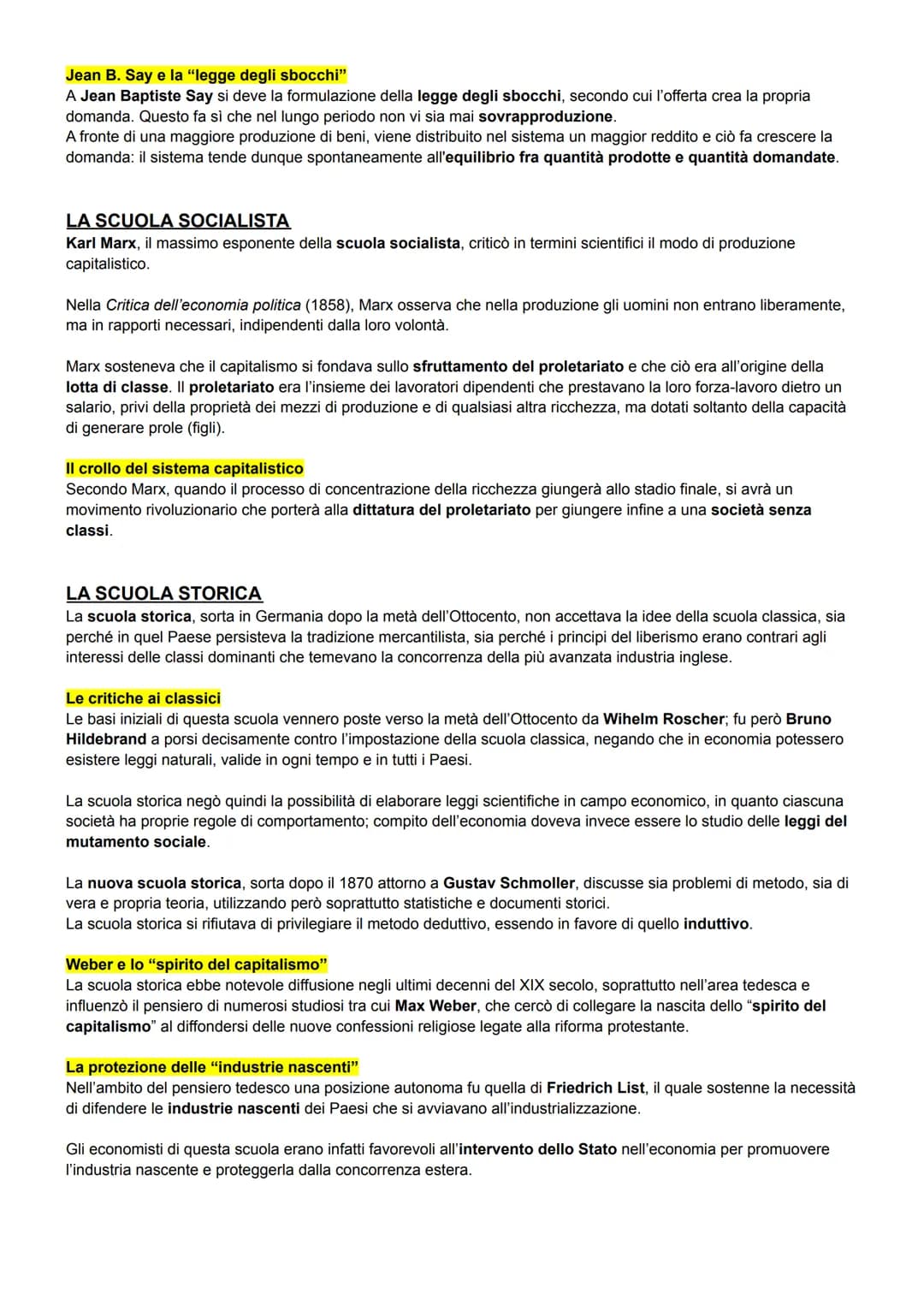 LE SCUOLE ECONOMICHE
L'EVOLUZIONE DEL PENSIERO ECONOMICO
Scuole economiche e realtà
La storia del pensiero economico studia l'evoluzione del