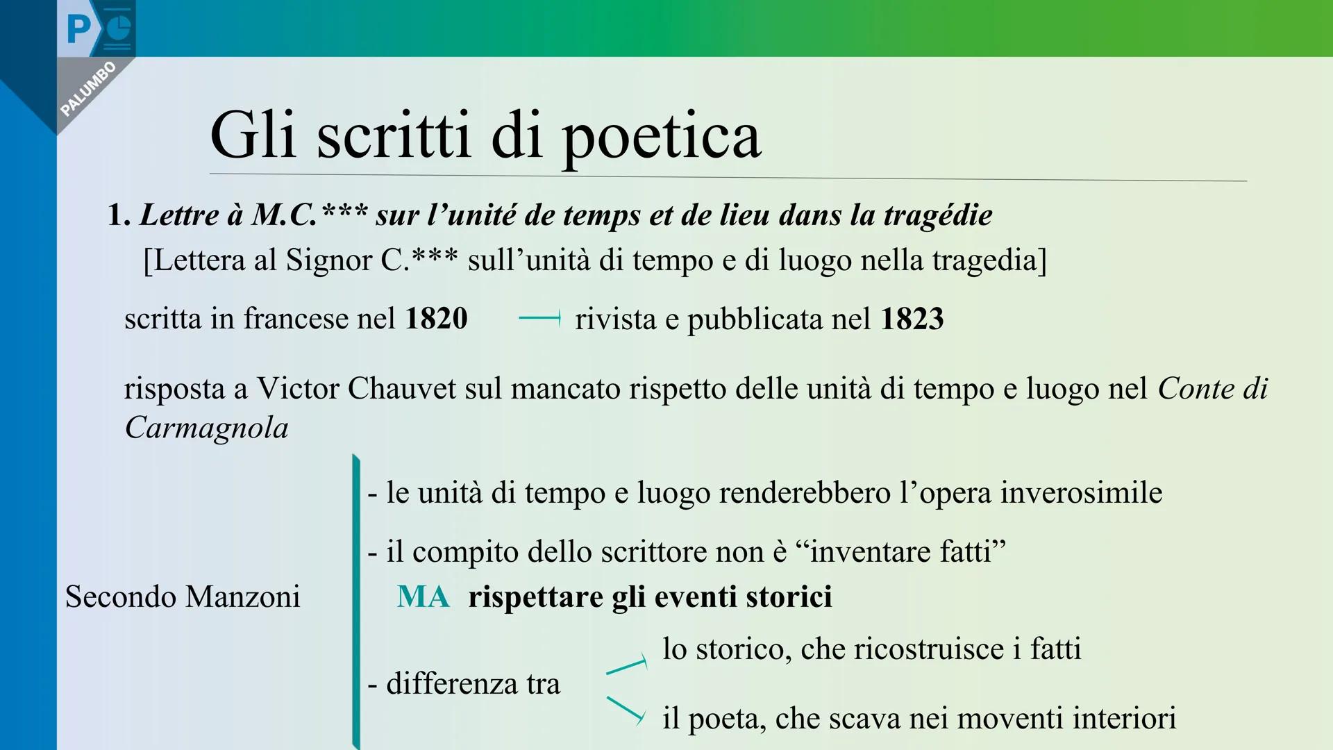 PALUMBO
EDITORE
PRESENTAZIONE Pe
Alessandro
Manzoni
[a cura di Carola Finzi] Pe
PALUMBO
Perché leggere Manzoni
Romanticismo italiano (caratt