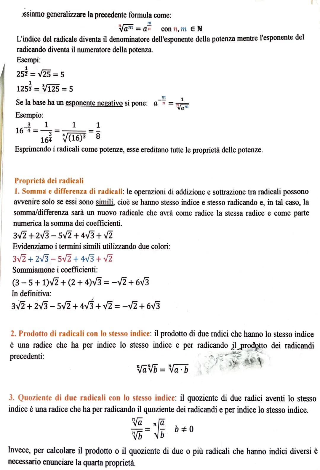 I RADICALI
Definizione di radicale
Per dare una definizione corretta di radicale di un numero, o radice n-esima di un numero reale a,
dobbia