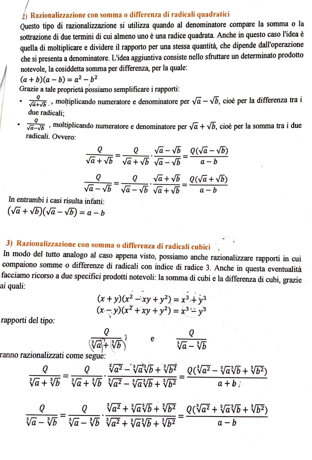 I RADICALI
Definizione di radicale
Per dare una definizione corretta di radicale di un numero, o radice n-esima di un numero reale a,
dobbia