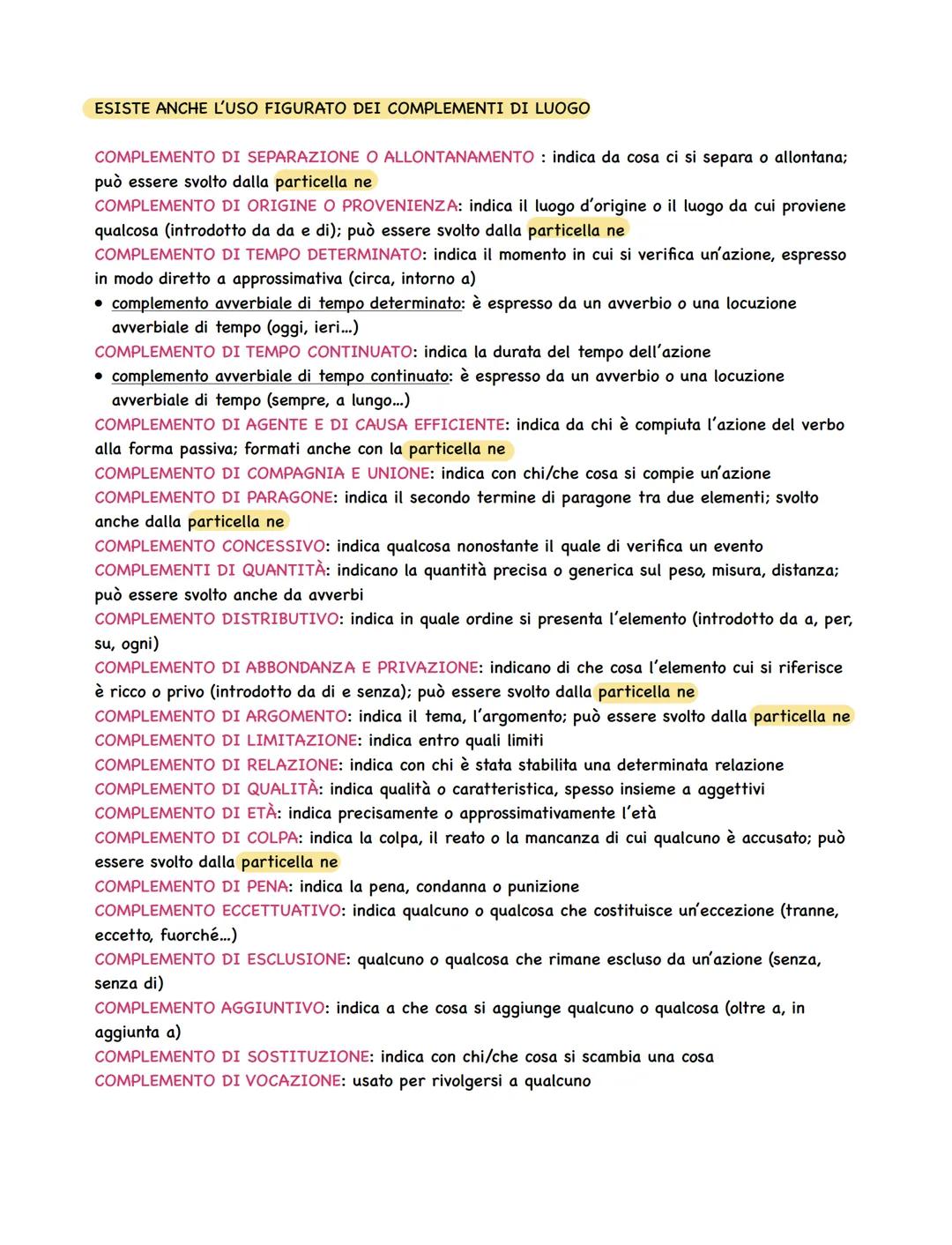 I COMPLEMENTI
COMPLEMENTO OGGETTO: retto da un verbo transitivo attivo e indica l'oggetto dell'azione
• complemento dell'oggetto interno: di