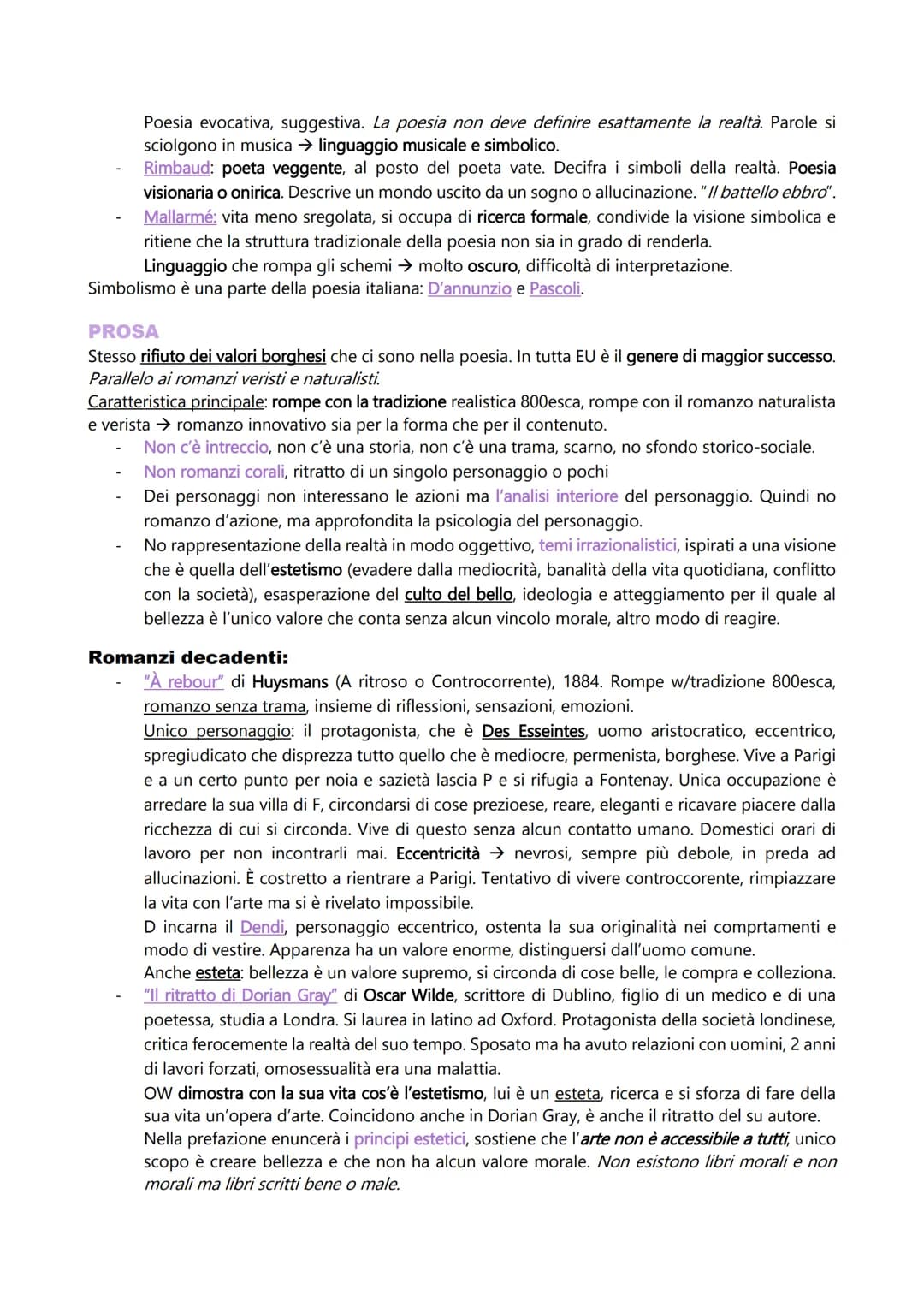 DECADENTISMO
DEFINIZIONE
Decadentismo, etichetta, difficile da definire, solo letteratura italiana, non tutti sono d'accordo.
Non è un movim