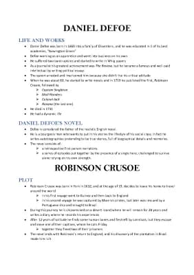 Know Daniel Defoe, Robinson Crusoe, Jonathan Swift thumbnail