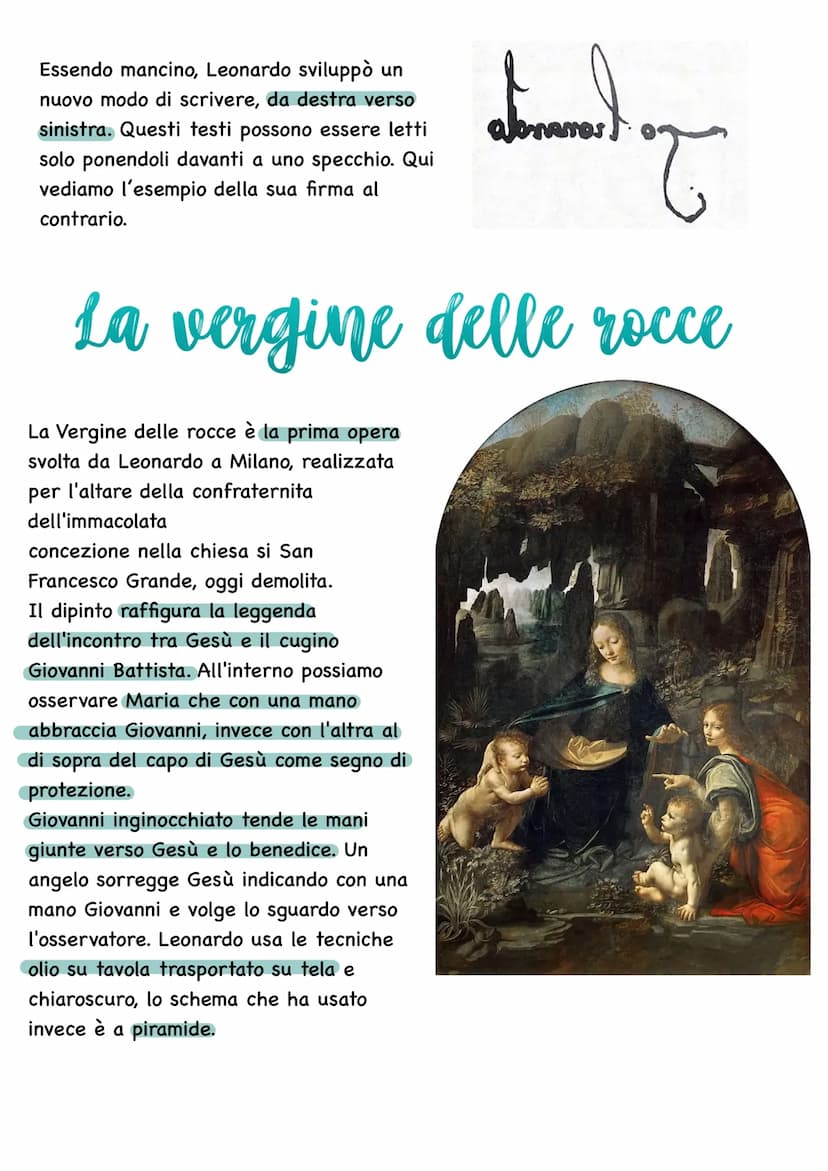 Leonardo Da Vinci
Leonardo Da Vinci nacque nel 1452 a Vinci in Val d'Elsa, figlio di Ser Pietro (un
ricco notaio) e di una contadina. Il pad