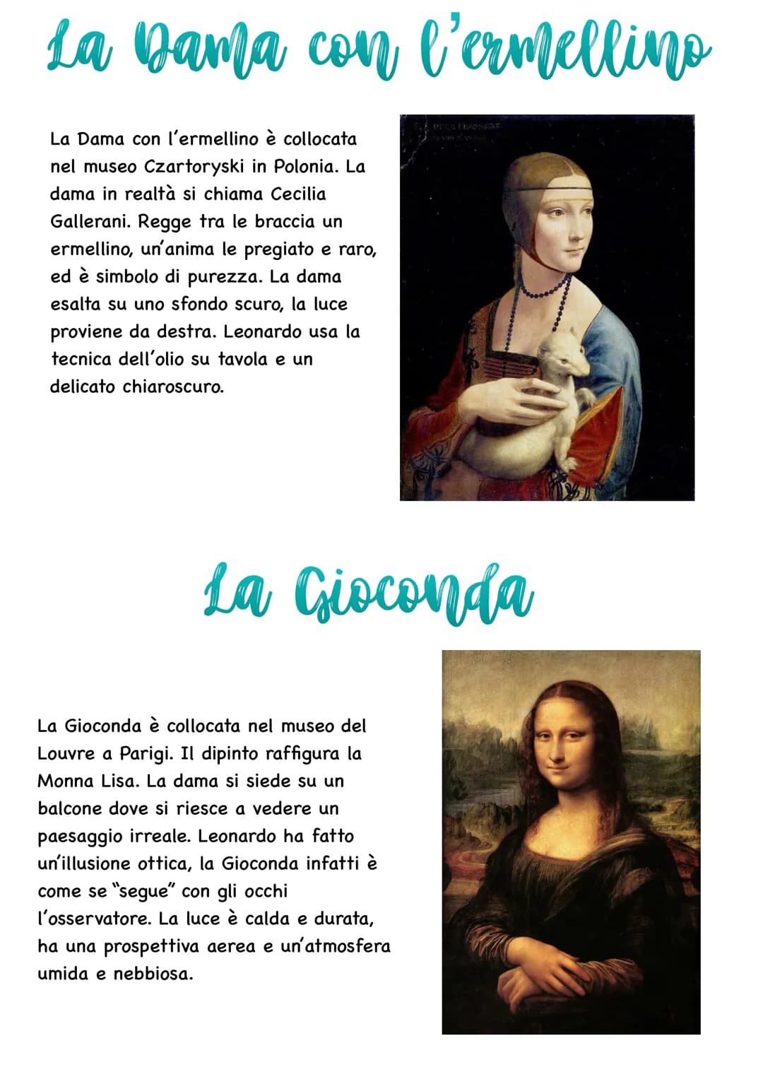 Leonardo Da Vinci
Leonardo Da Vinci nacque nel 1452 a Vinci in Val d'Elsa, figlio di Ser Pietro (un
ricco notaio) e di una contadina. Il pad