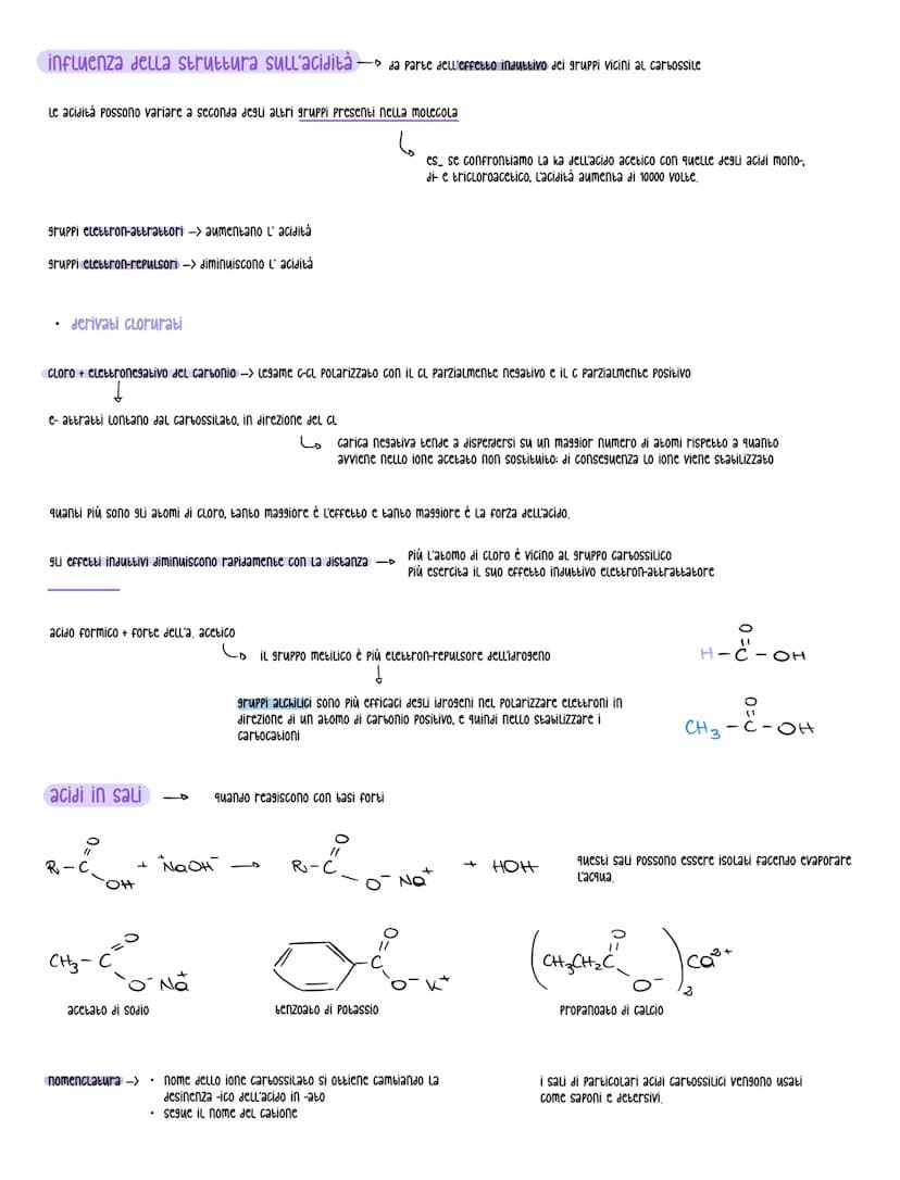 atat can TITIKK
nomenclatura
acido + desinenza -oico
CH3 CH.
Br
с
OH
acido 2-bromopropanoico
H
acidi aromatici
• acido metan-oico
• acidi so