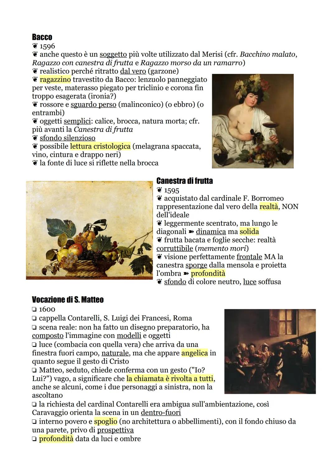 Caravaggio
(1571-1610)
Michelangelo Merisi, detto il Caravaggio dal paese originario della famiglia, nacque
in realtà a Milano. La sua istru