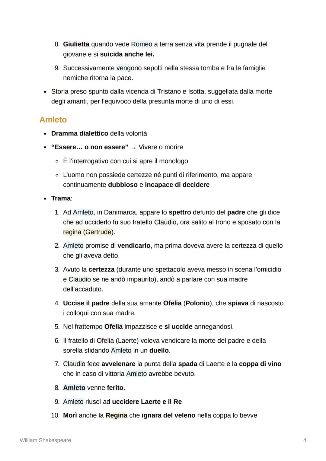 2
William Shakespeare
Nato: 1564
Morte: 1616
La Vita
Shakespeare era figlio di un mercante di pelli
o Ebbe una carriera teatrale (inizialmen