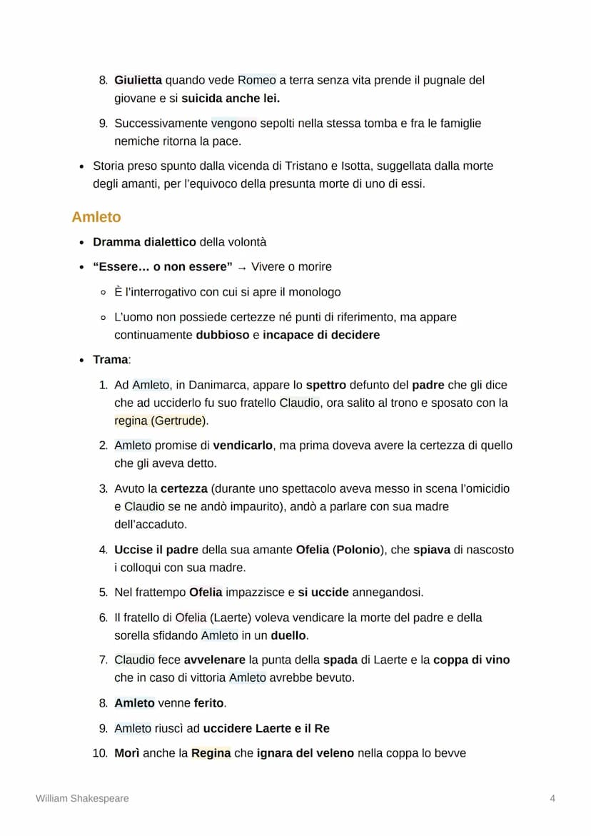 2
William Shakespeare
Nato: 1564
Morte: 1616
La Vita
Shakespeare era figlio di un mercante di pelli
o Ebbe una carriera teatrale (inizialmen