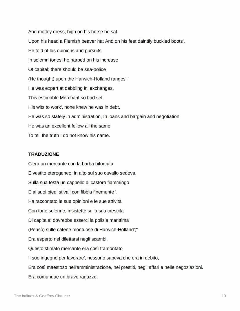 The ballads & Goeffrey Chaucer
Geordie
As I walked out over the London Bridge
One misty morning early
I overheard' a fair pretty maid,
Was l
