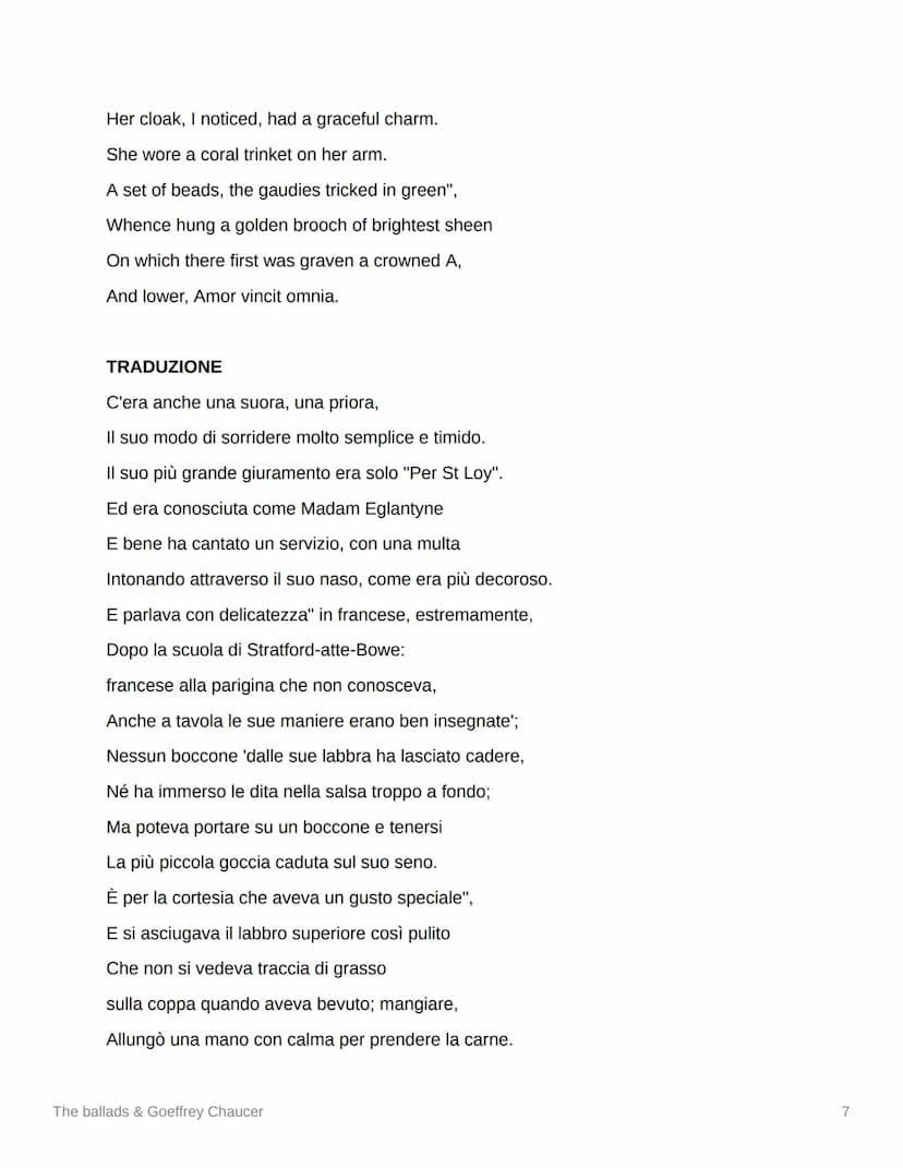 The ballads & Goeffrey Chaucer
Geordie
As I walked out over the London Bridge
One misty morning early
I overheard' a fair pretty maid,
Was l