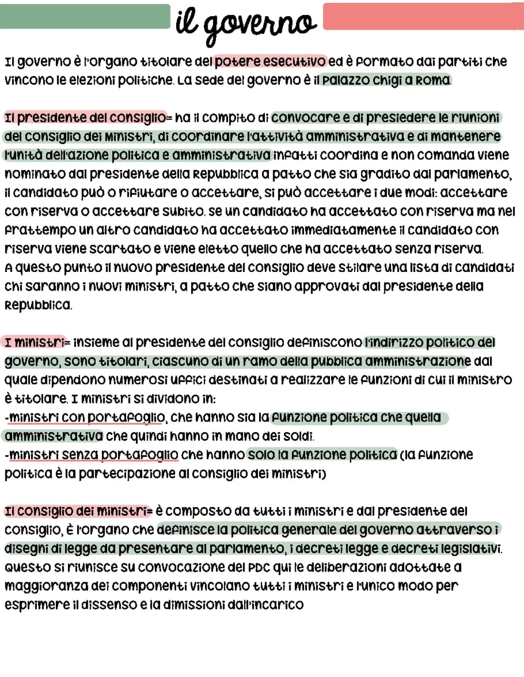Il governo italiano: cosa fa e chi sono i ministri