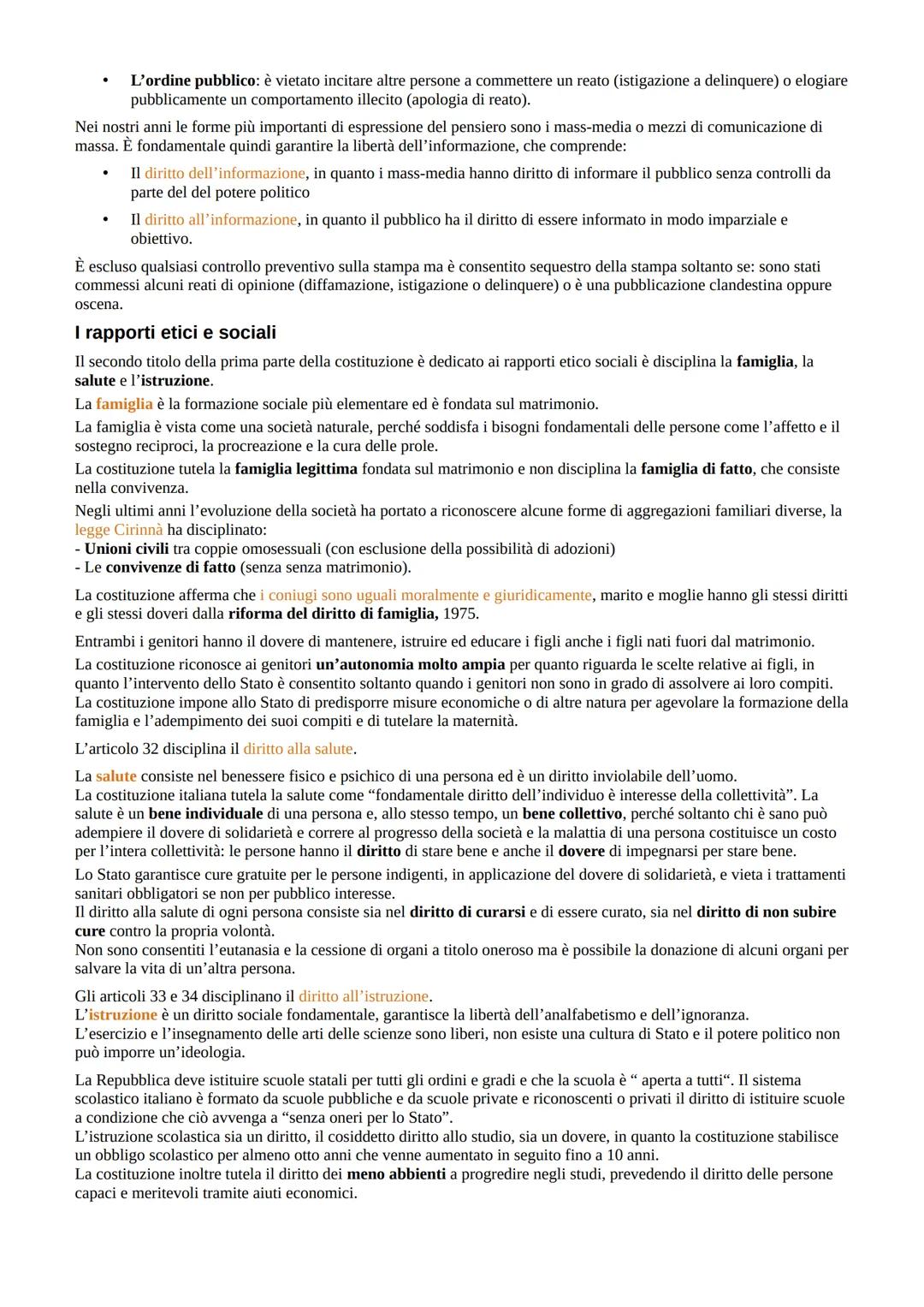 Le caratteristiche dello Stato
Lo Stato e la costituzione
Lo Stato è l'organizzazione politica di un popolo stabilito su un territorio e sot
