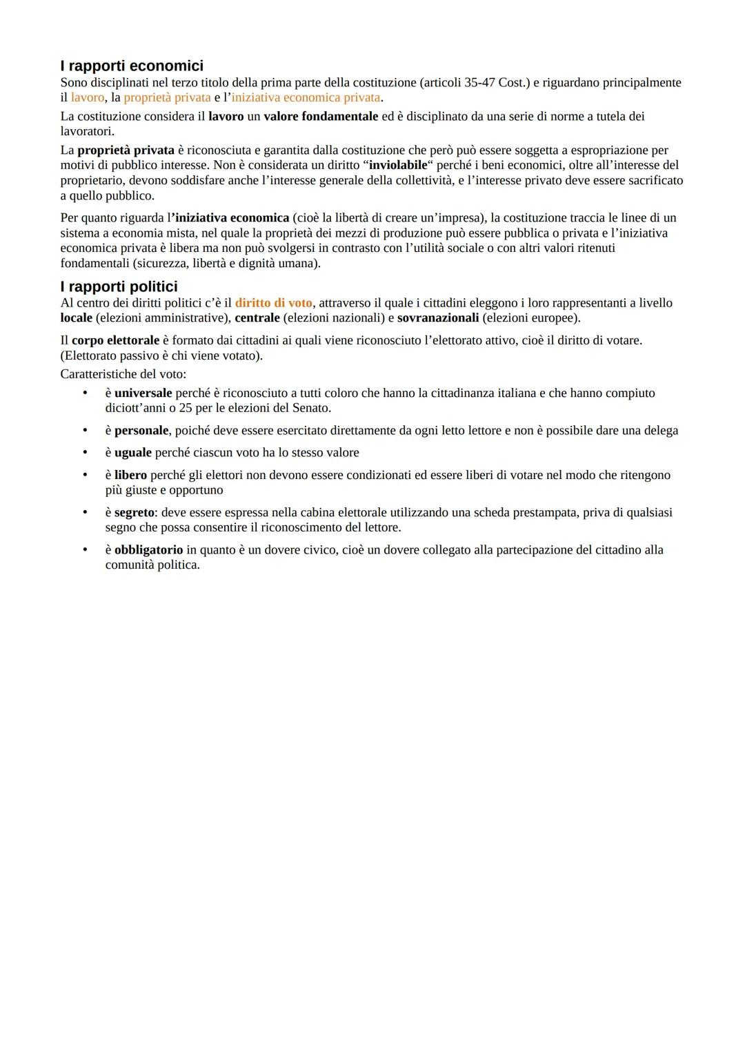Le caratteristiche dello Stato
Lo Stato e la costituzione
Lo Stato è l'organizzazione politica di un popolo stabilito su un territorio e sot