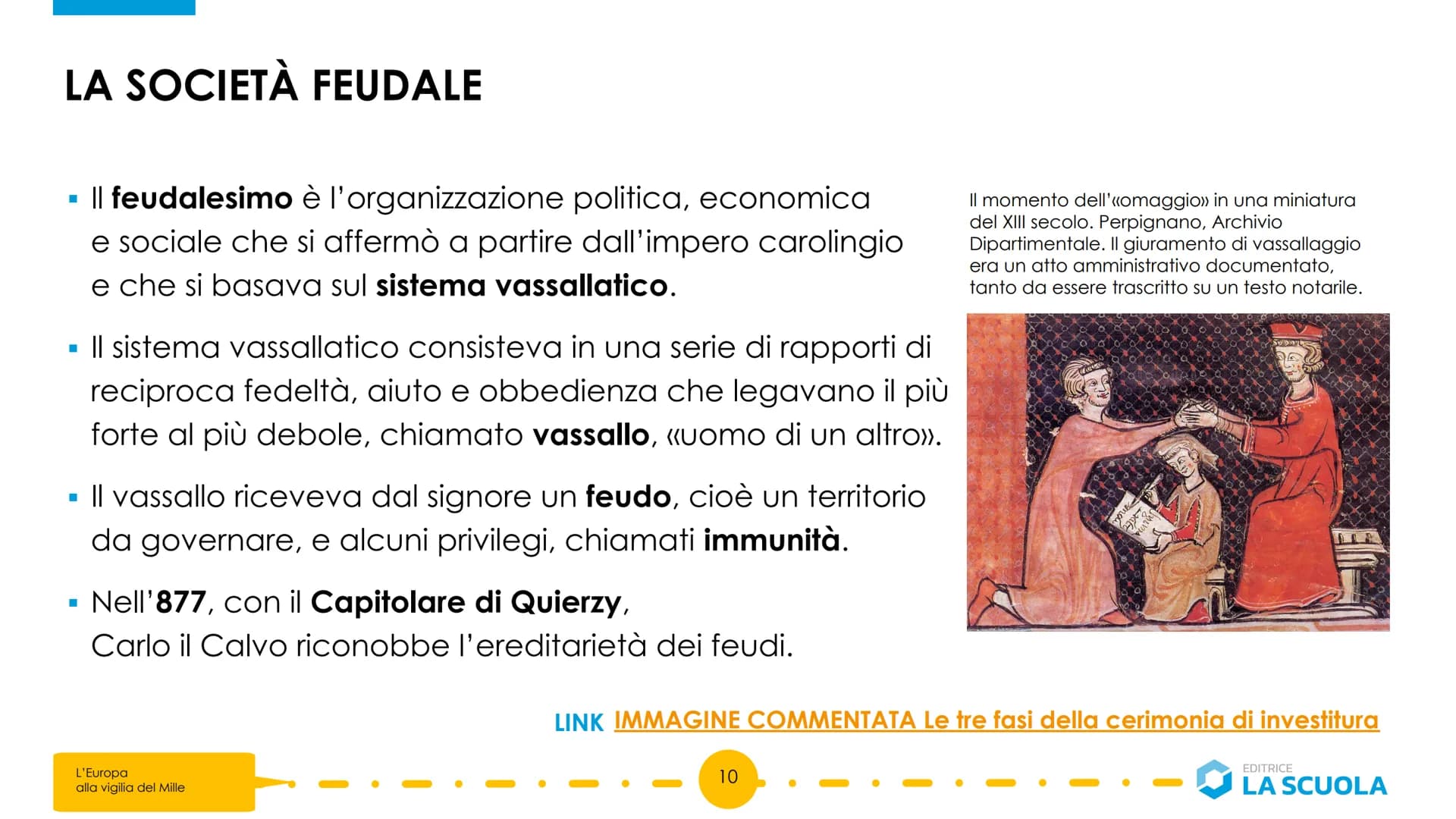 PERIODIZZAZIONE
▪ Medioevo = «età di mezzo>>
(epoca compresa tra l'età classica greco-romana e il Rinascimento).
■
Secondo la periodizzazion