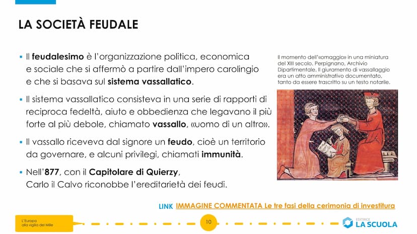 PERIODIZZAZIONE
▪ Medioevo = «età di mezzo>>
(epoca compresa tra l'età classica greco-romana e il Rinascimento).
■
Secondo la periodizzazion